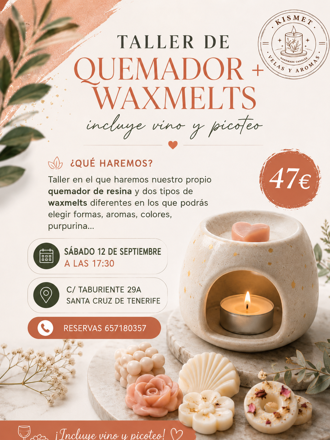 TENERIFE SEPTIEMBRE: quemador + waxmelts