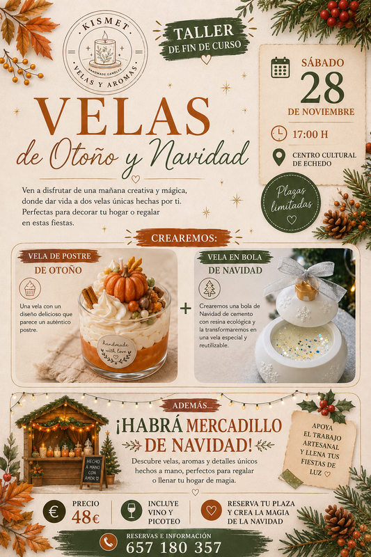 NOVIEMBRE EL HIERRO: velas de otoño