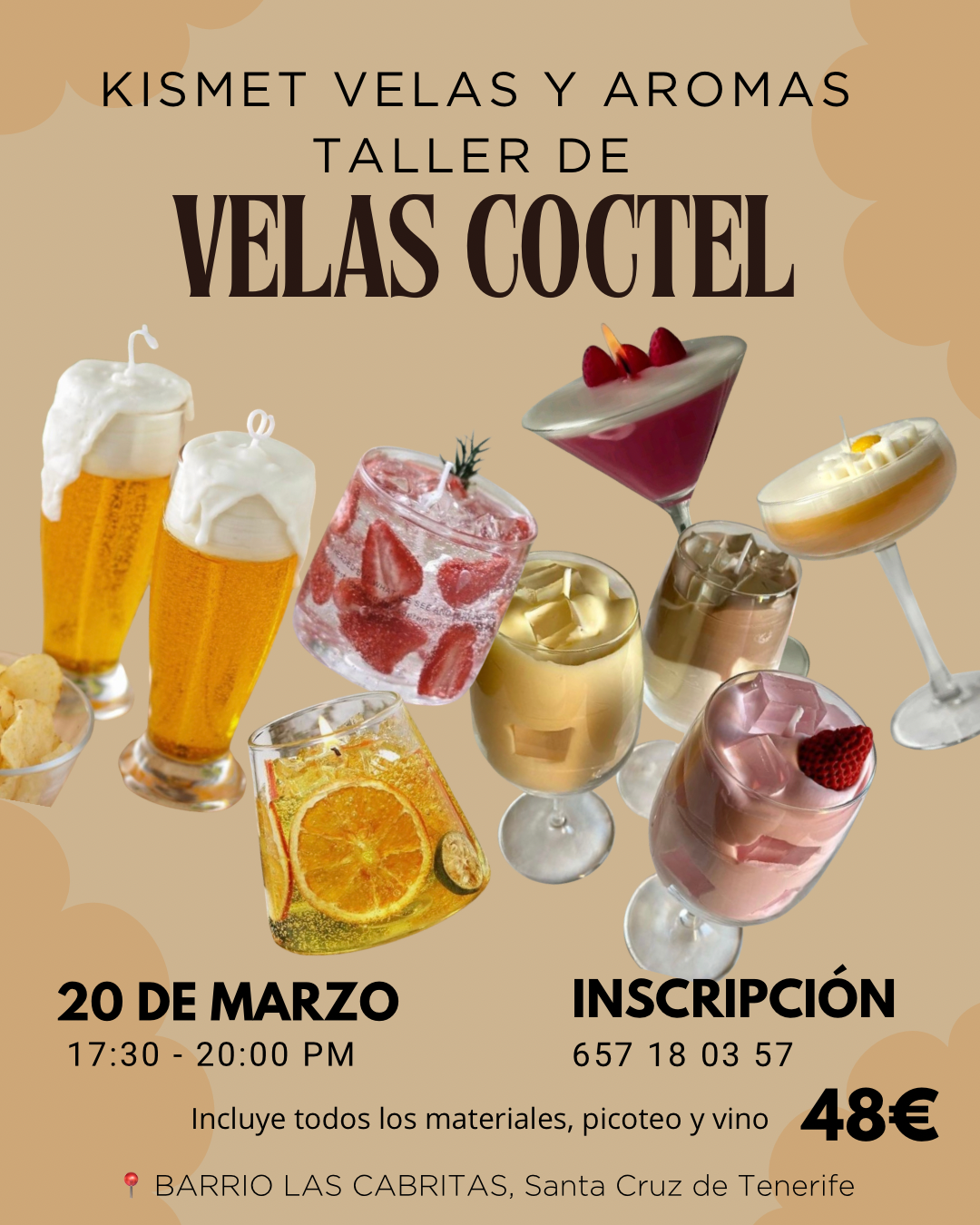 TENERIFE MARZO: Velas de cóctel