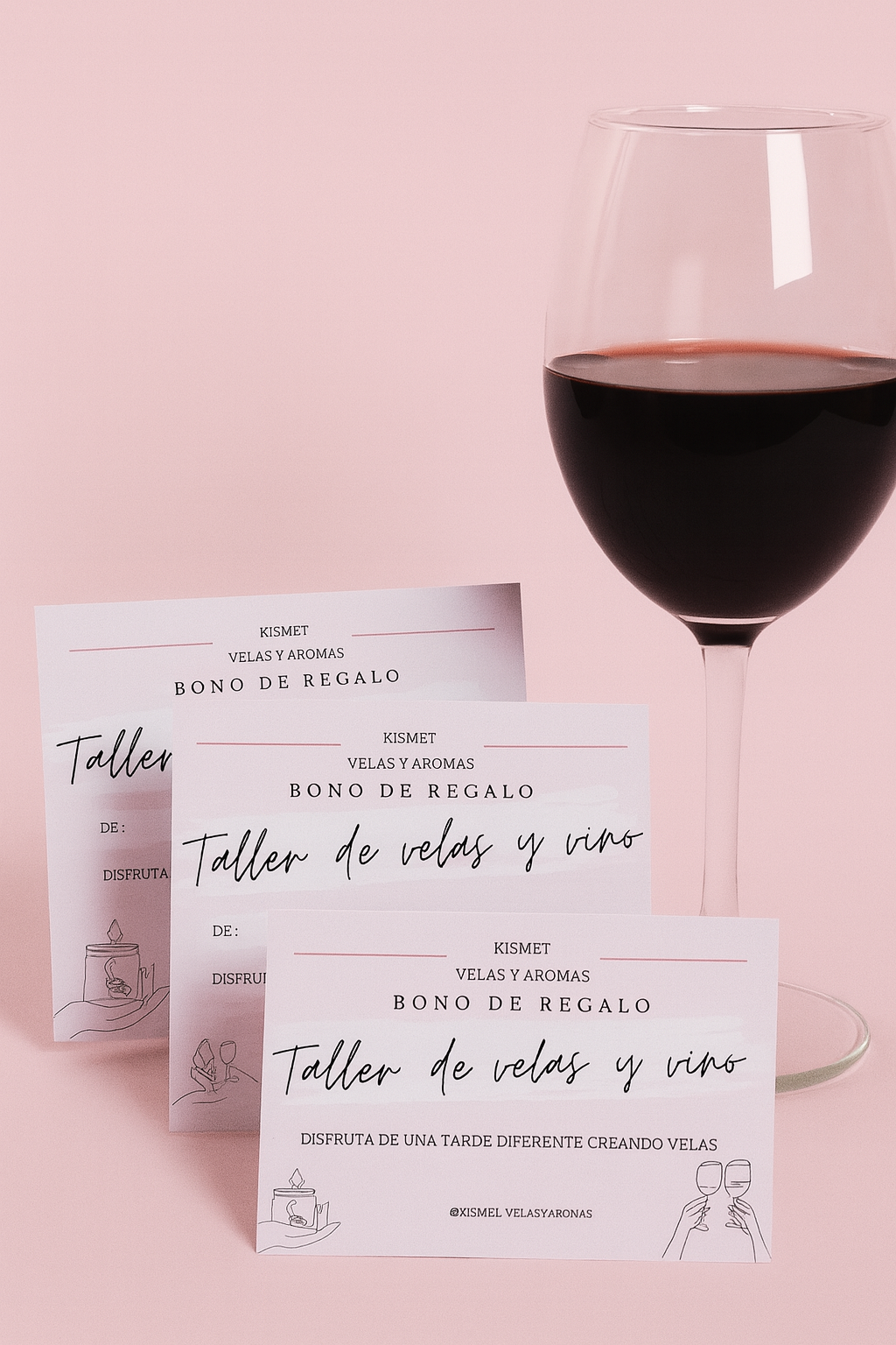 Taller de velas y vino