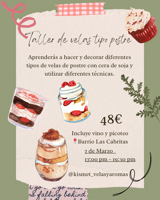 TENERIFE MARZO: Velas tipo postre