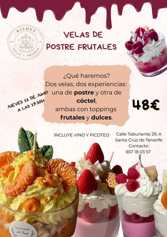 TENERIFE JUNIO: velas postres frutales