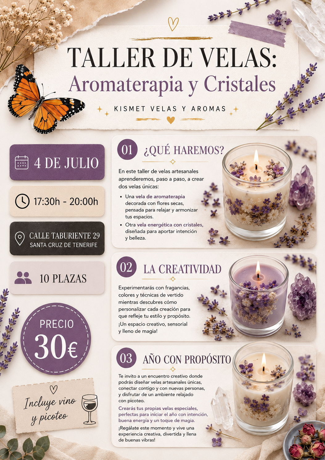 TENERIFE JULIO: Aromaterapia y cristales