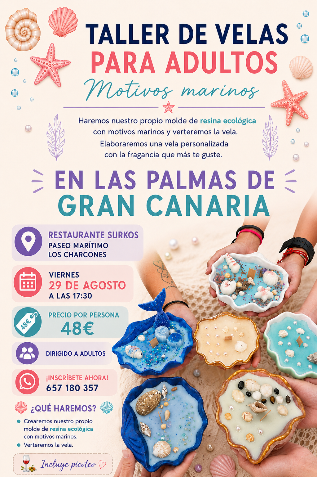 GRAN CANARIA AGOSTO: velitas del mar