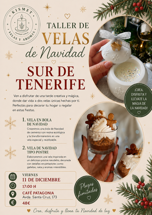 TENERIFE SUR DICIEMBRE: velas de Navidad