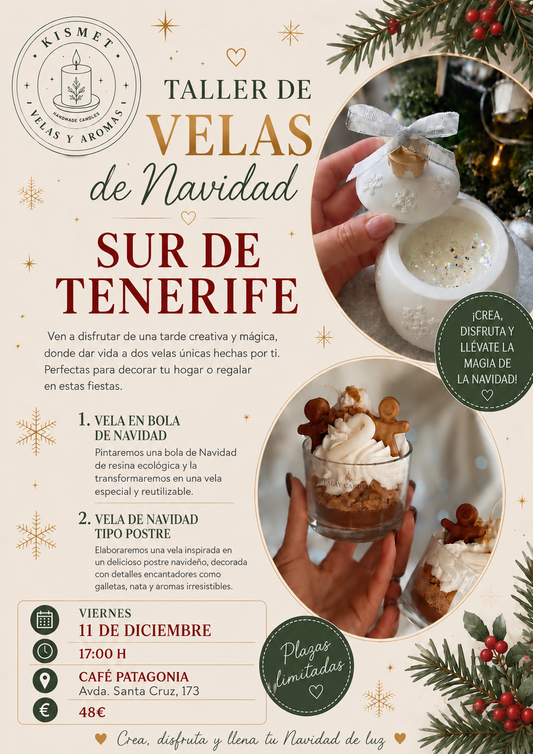 TENERIFE SUR DICIEMBRE: velas de Navidad